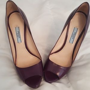 Purple Prada heels
